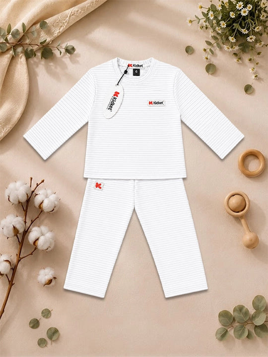 KidKet 100% Natural Color Cotton Fine-Line  -  Jacquard (SGS Lab Tested) UNISEX