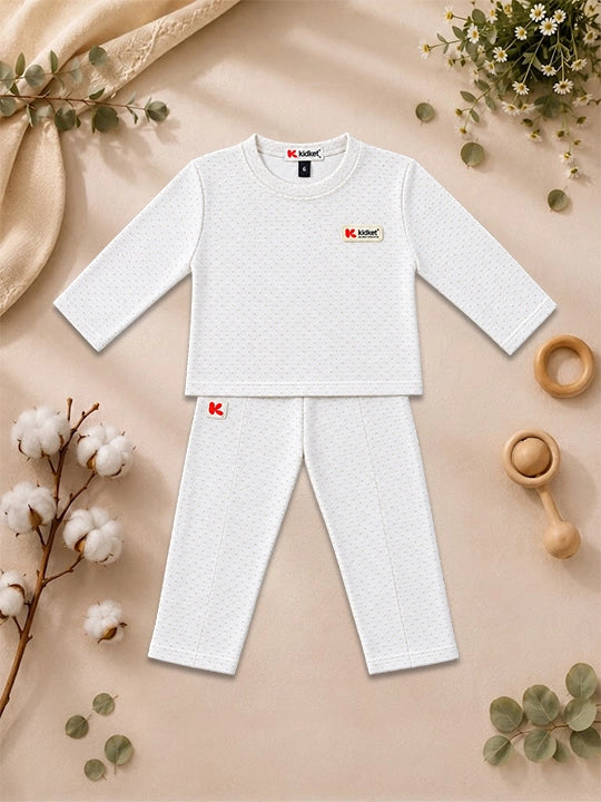 KidKet 100% Natural Color Dotted-Texture-  Jacquard (SGS Lab Tested) UNISEX