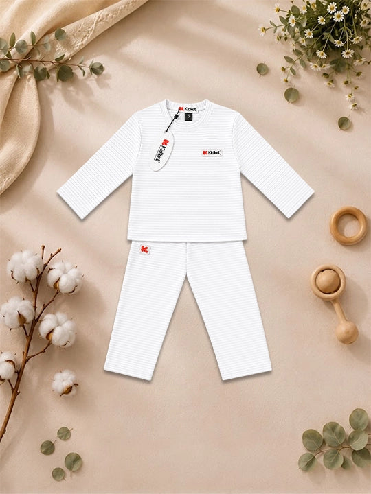 KidKet 100% Natural Color Cotton Fine-Line  -  Jacquard (SGS Lab Tested) UNISEX