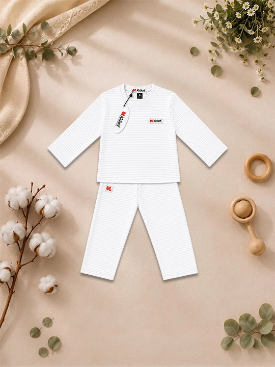 KidKet 100% Natural Color Cotton Fine-Line  -  Jacquard (SGS Lab Tested) UNISEX