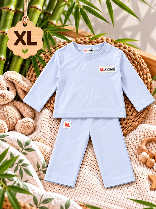 KidKet Luxury Bamboo Loungewear Set - Baby Blue (PCSIR LAB TESTED) UNISEX